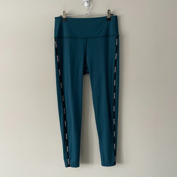 Peloton Pull On Activewear Leggings High Rise Elastic Waist Stretch Blue Medium - Picture 2 of 6